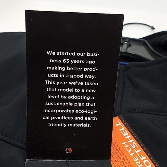 Hawk & Co. Men's NWT Athletic Black Stretch Soft Shell Performance Jacket 2XL - Picture 12 of 16